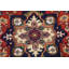Tapis de couloir rouge Heriz Serapi
