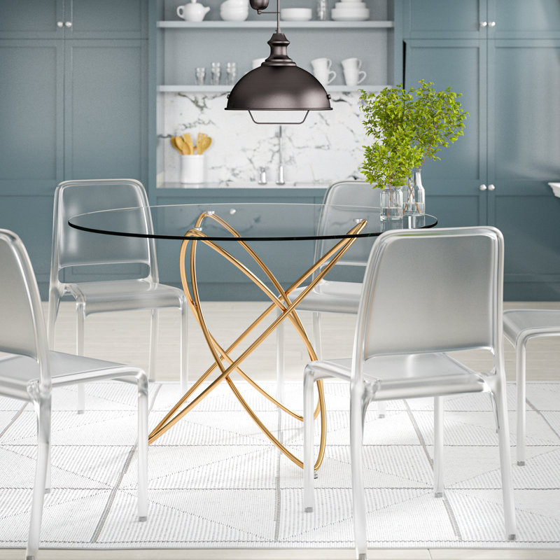 Molekular Dining Table, Gold