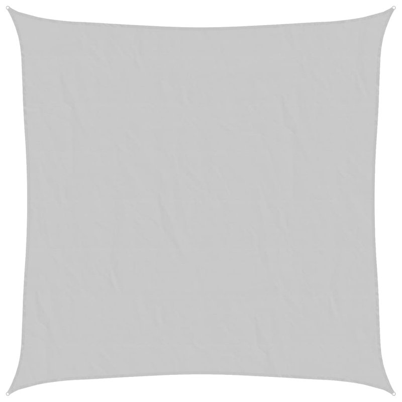 Candece 100% Polyester Oxford 7m x 7m Square Shade Sail, Light Grey
