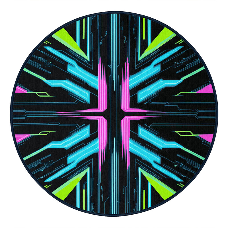 Pulse Fragments Rug, Round 7'