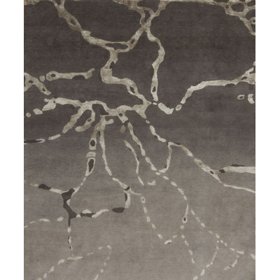 Modern Tibet III Handmade Silk and Wool Abstract Area Rug