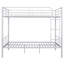 Lit superposé double au-dessus d'un lit double - Structure en fer moderne, chef-d'œuvre pour un coffre-fort élégant avec garde-corps, peu encombrant et guide d'assemblage facile-274889171-274889173