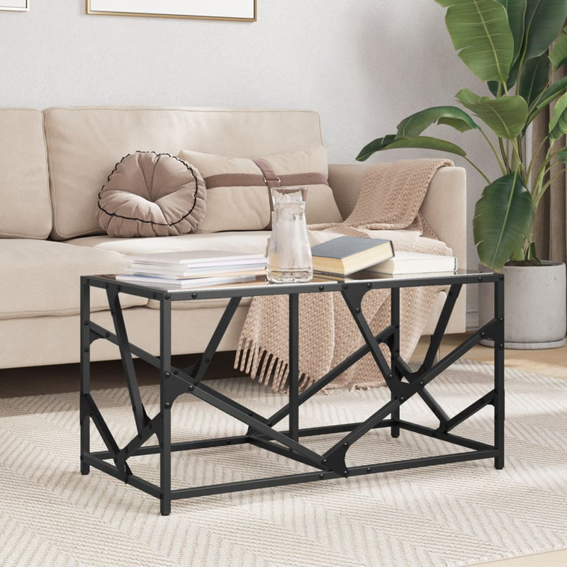 Akiel Coffee Table, Black, 41cm H x 78.5cm L x 40cm W