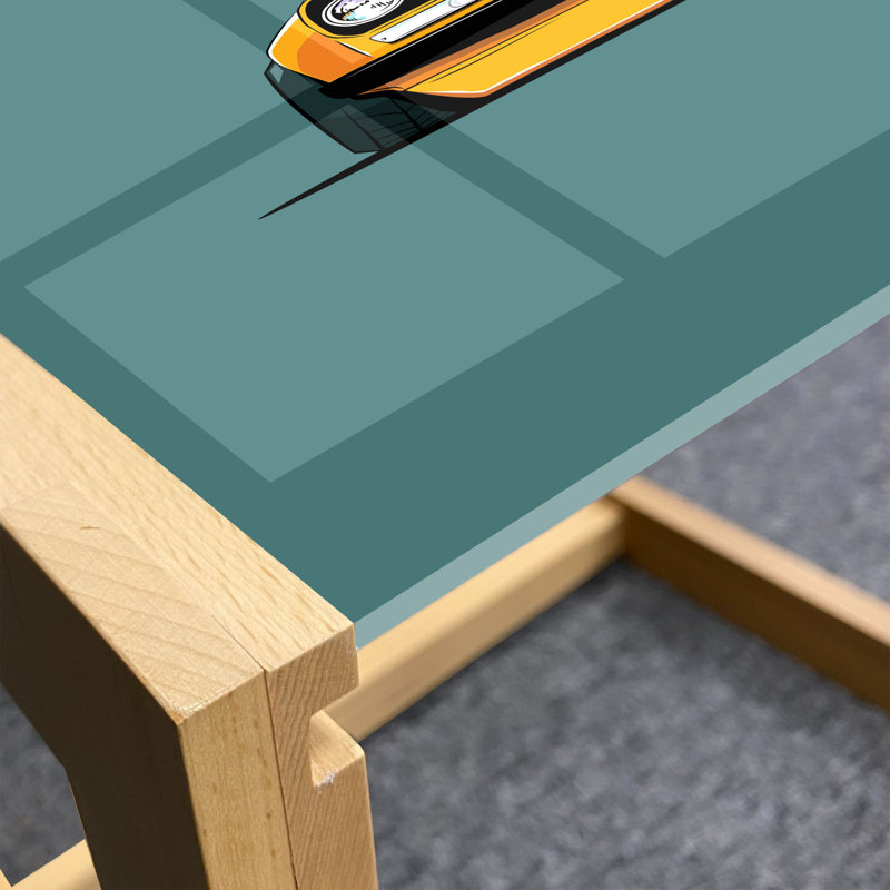Isen Trestle Coffee Table, 40cm H x 74cm W x 62cm D