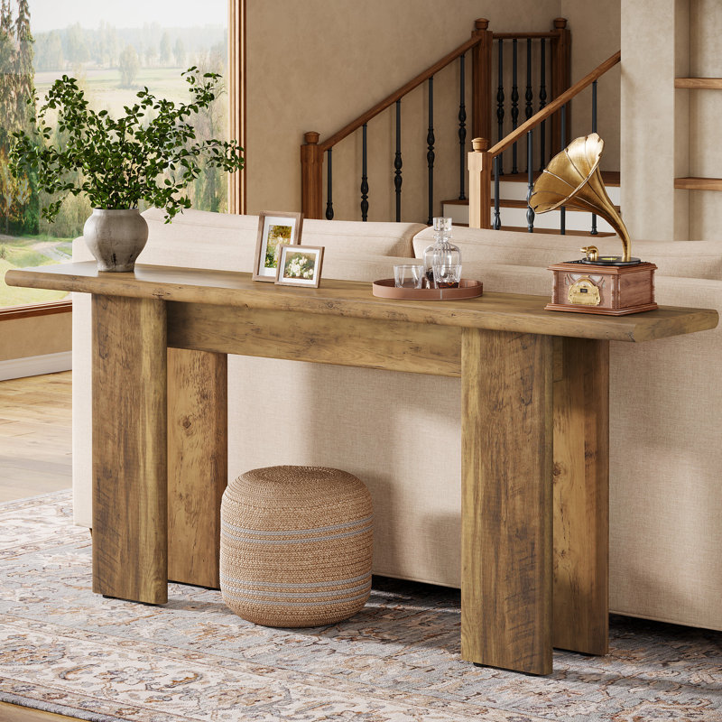 180cm Extra Long Console Entryway Table, Wooden Sofa Table