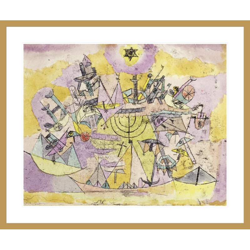«The Unlucky Ships» par Paul Klee, impression giclée sur cadre, 33,5 po H x 40,08 po po