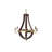 Traditional Wood and Metal Chandelier-71890269