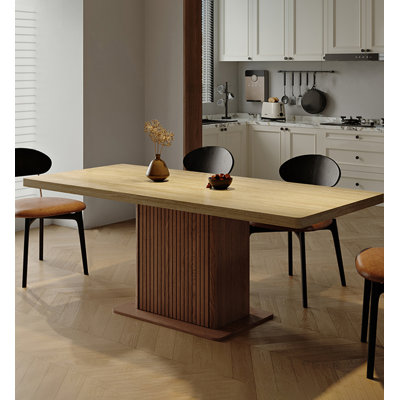 Rectangular Dining Table with Travertine Sintered Stone in French and Ancient Chinese Style