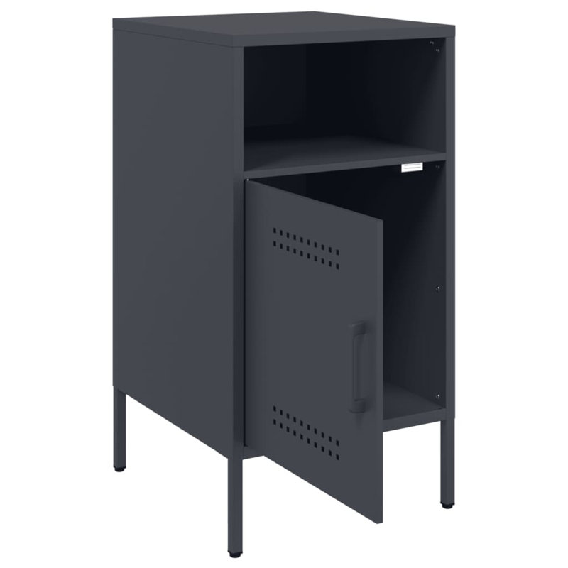Bedside Cabinet 36x39x68 cm Steel, Anthracite
