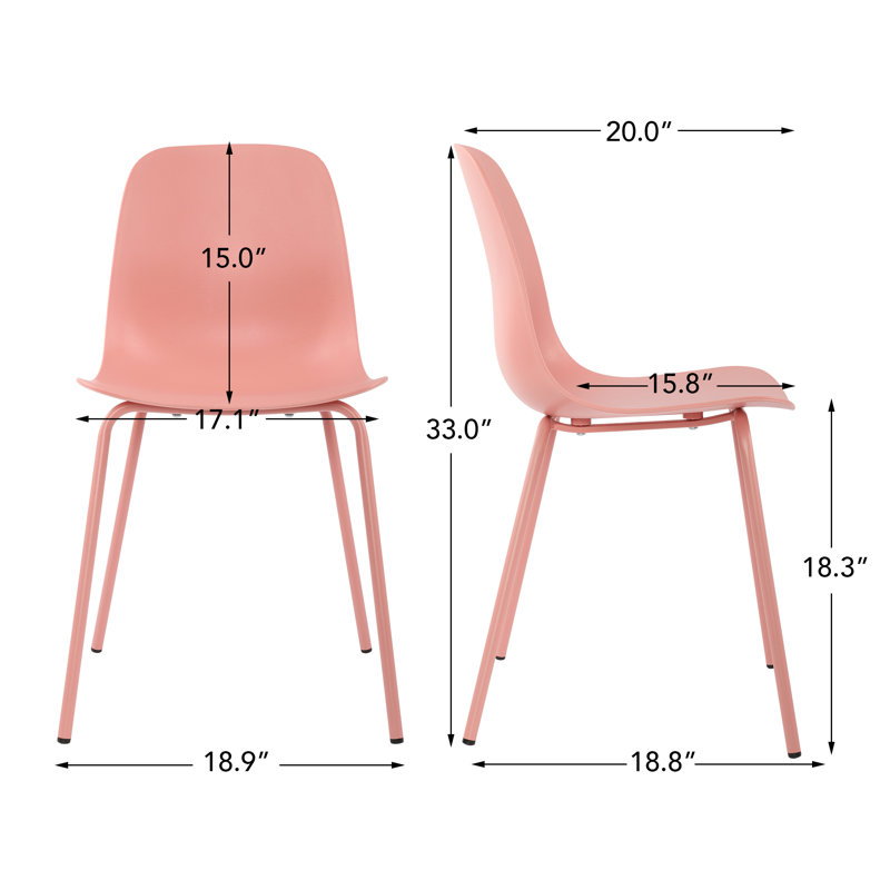 Chaise d'appoint Almeda Cheatham, Rose