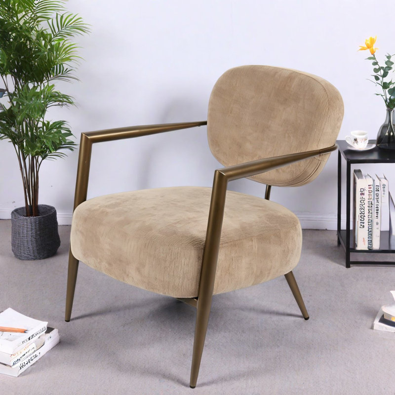 Chaises d'appoint modernes, méridienne en tissu doux pour la maison