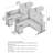 Office In An Hour L-Shaped 4 Person Cubicle with Cable Management-106041201