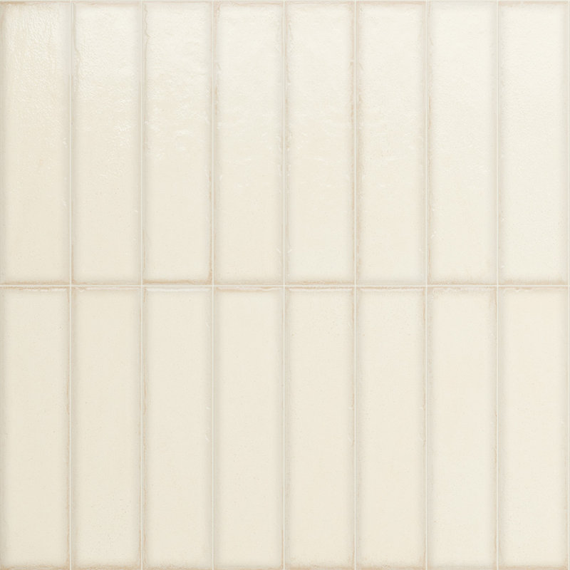 Brickart 2x8 Porcelain Subway Wall Tile, White