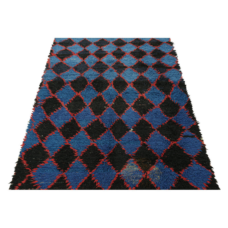 One-of-a-Kind 4’9”x7’11” Hand Knotted Area Rug