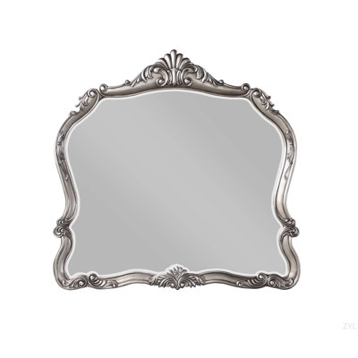 Antique Platinum Finish Mirror