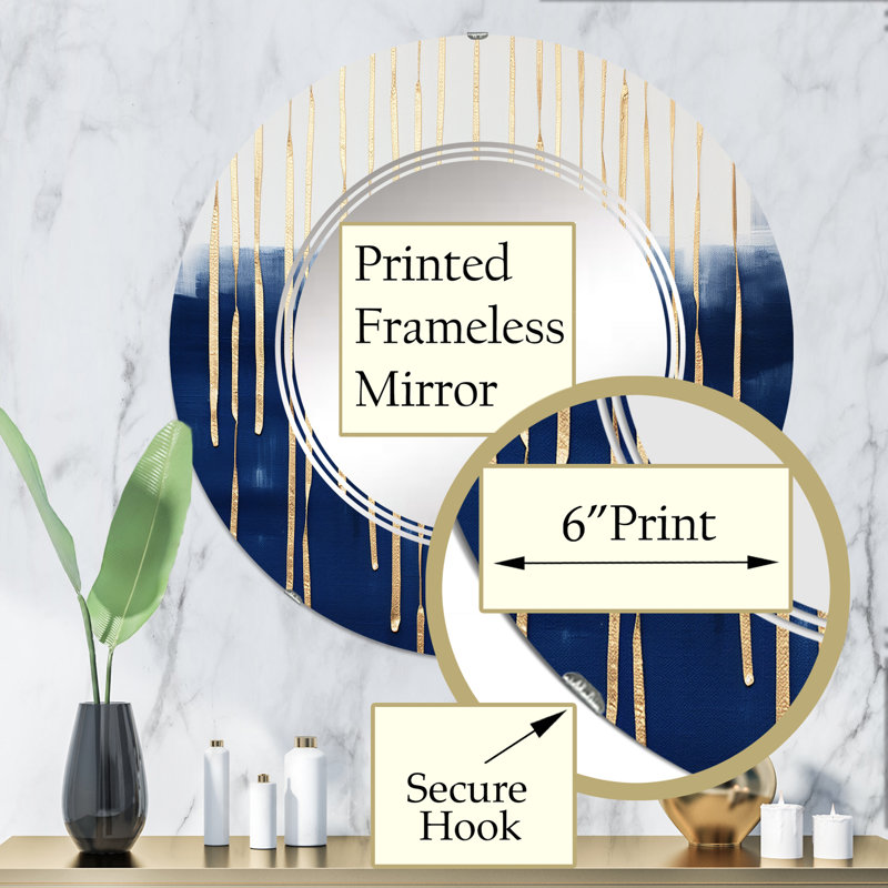Miroir mural sans cadre Sinopah, 32 po x 32 po