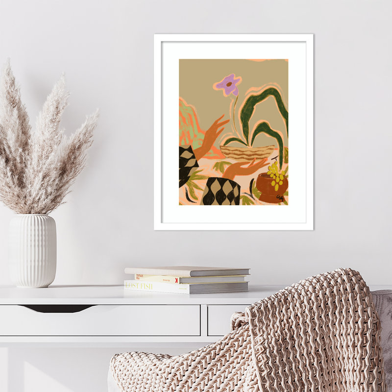 The Power Of One by Arty Guava Wood Framed Wall Art Print, White , 21" H x 17" W