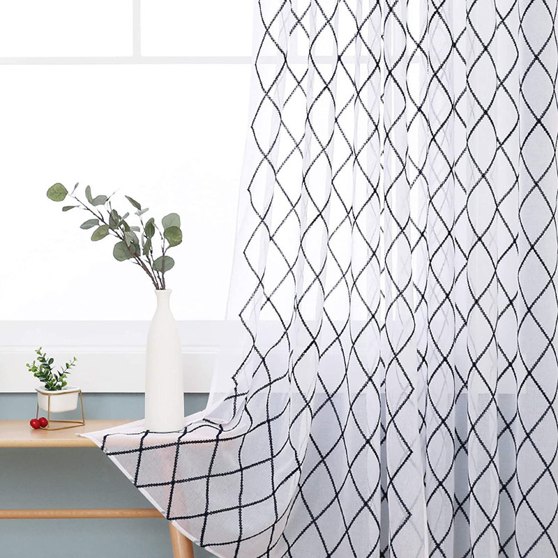 Almudena Sheer Curtain Pair