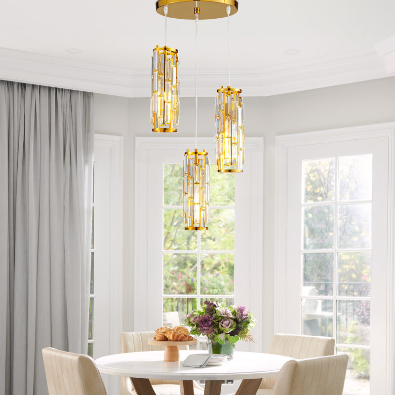 Hazy 3 - Light Dimmable Cylinder Chandelier