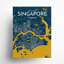 Carte de la ville de Singapour, impression-326668691-326668696