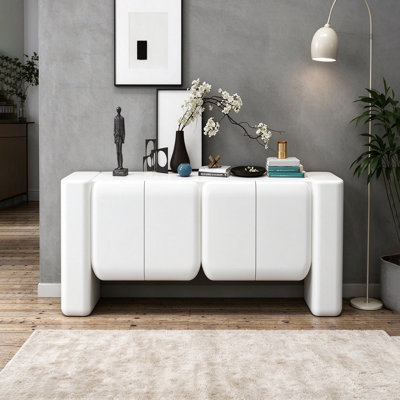 Modern art painted finish solid-color sideboard