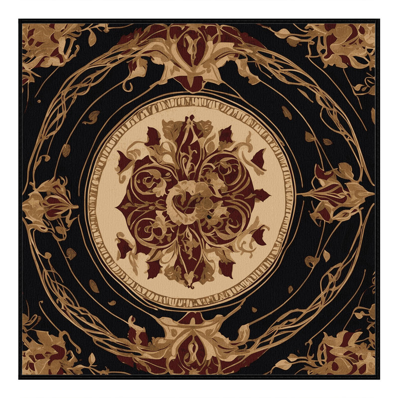 Celestial Arch Rug, Square 4'