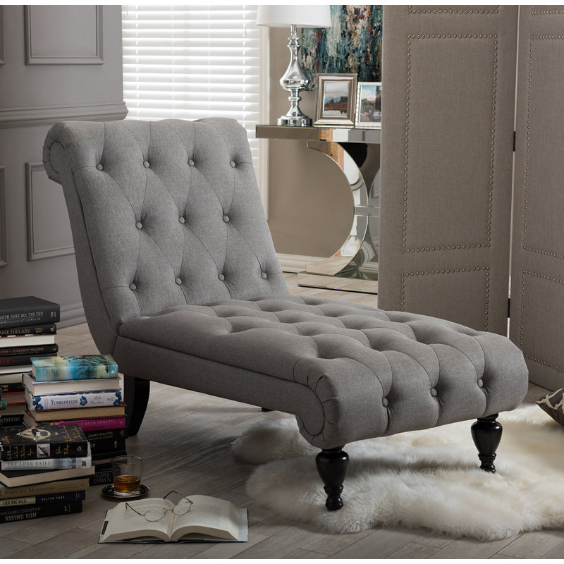 Chaise longue Colegrove, Gris