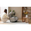 Fauteuil pivotant moderne en sherpa avec fauteuil inclinable et confortable pour le salon-1683527680