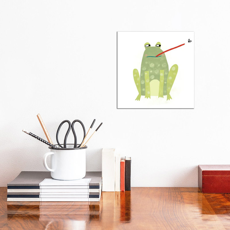 Frog by Nic Squirrell - Wrapped Canvas Gallery-Wrapped Canvas Giclée, 12" H x 12" W, Wrapped Canvas
