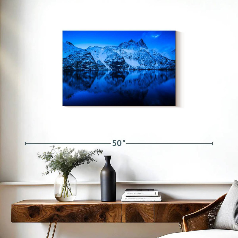 Alvord Blue Mountainscape, 20" H x 30" W
