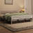 Andray Metal Platform Bed with Cloud-Inspired Design Headboard-1022145716-1021816525