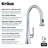 KRAUS Savan 2-Function Single Handle Pull Down Kitchen Faucet in Chrome-125672792