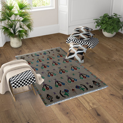 Randell Geometric Hand Woven 275cm X 355cm Area Rug