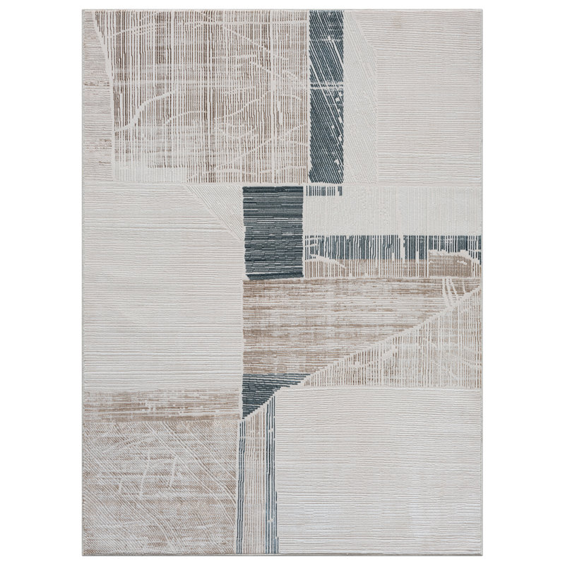 Frohlich Abstract Indoor Rug, Rectangle 7'9" x 10'