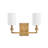 Moore Two-Light Wall Sconce w/ Linen Shades