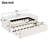 Twin XL Upholstered Daybed with Pop-Up Trundle & LED Light, Trundle Flat or Raised, White-1300236598