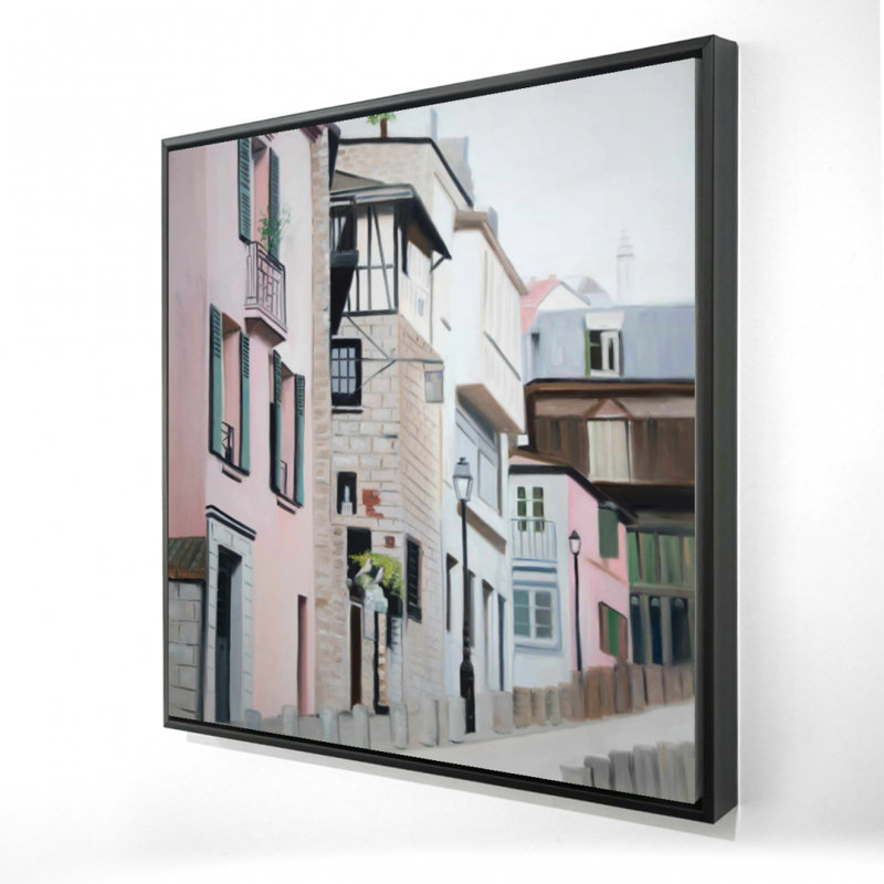 "Rue à Montmartre à Paris", H 24 po x l 24 po