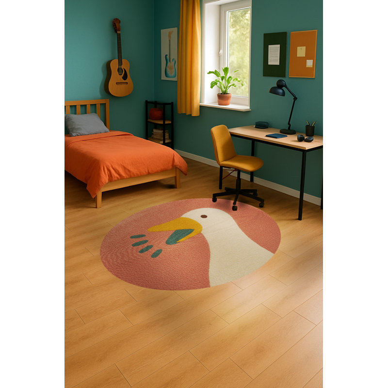 Tapis rose tissé Mosso, 6'7" x 9'10"