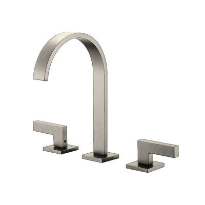 Devon Line2 Bathroom Faucet - Widespread - 8" Brass