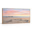 Ensemble de 1 tableau sur toile représentant un coucher de soleil sur la plage-129070084-129070083