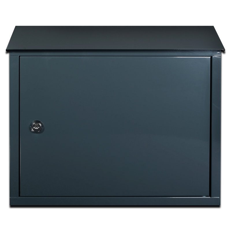 Harshad Steel Wall Mounted Post Box, Anthracite