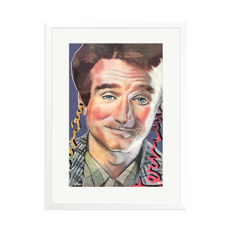 Robin Williams, White, 31" H x 23" W