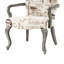 Élégante chaise d'appoint à dossier haut en bois franc de bouleau