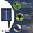 Indoor / Outdoor 12 - Bulb 288 in. Solar Powered LED Globe String Light
