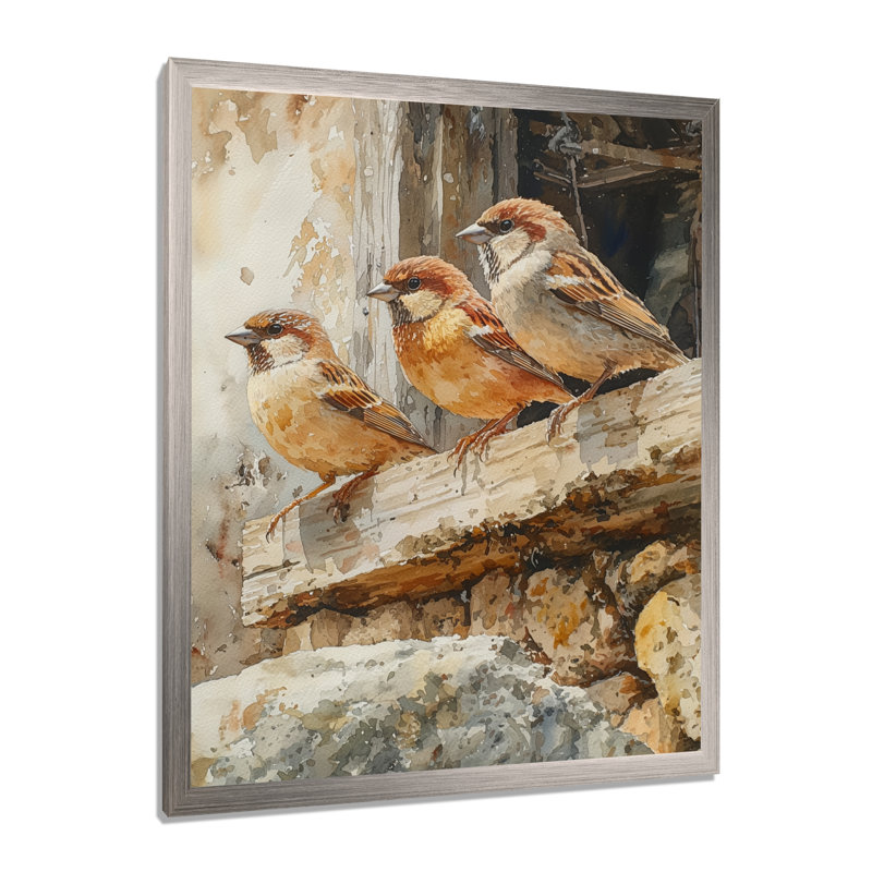 Fyffe - Animals Wall Art, Argent argent, H 32 po x l 24 po, Reproduction encadrée d'une seule photo