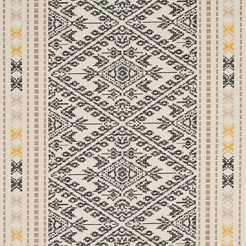 Ruiz Jacquard Fabric, Black