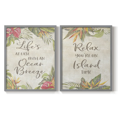 Life's At Ease-Premium Framed Print -Ready to Hang - No Nails Required - No Nails Required