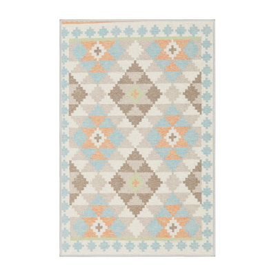 Tapis contemporain gris / olive