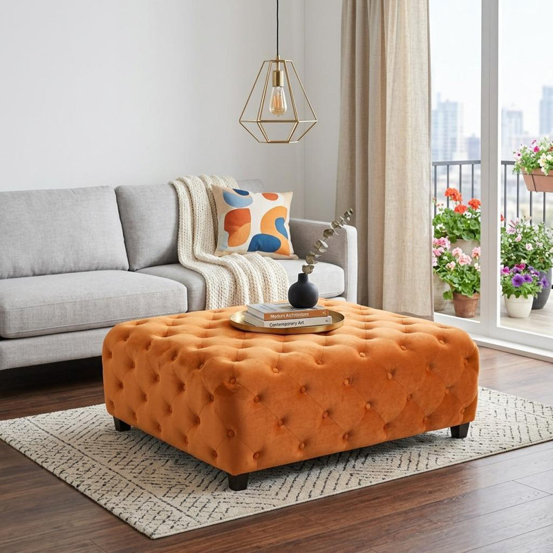 Table basse Velvety, Orange