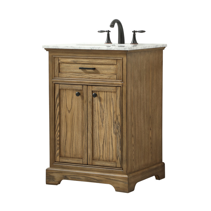 Ensemble de meuble-lavabo simple 24 po Hermes, Bois flottant